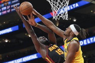 Clint Capela (15) et les Hawks ont subi la loi des Pacers vendredi KEYSTONE/AP/John Bazemore